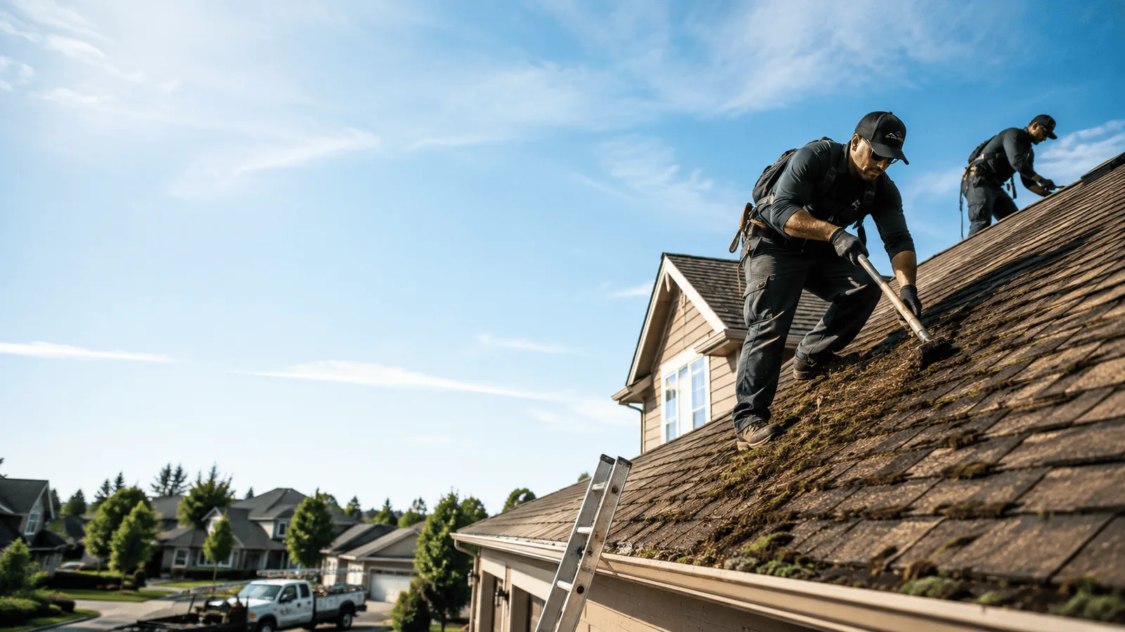 Roof Moss Removal in Perkins, MI near me